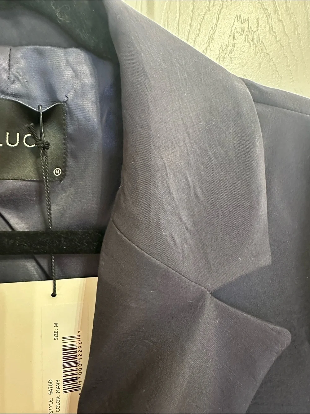 Deluc Catarina Cropped Navy Double-Breasted Blazer w/Matching Shorts Size M
